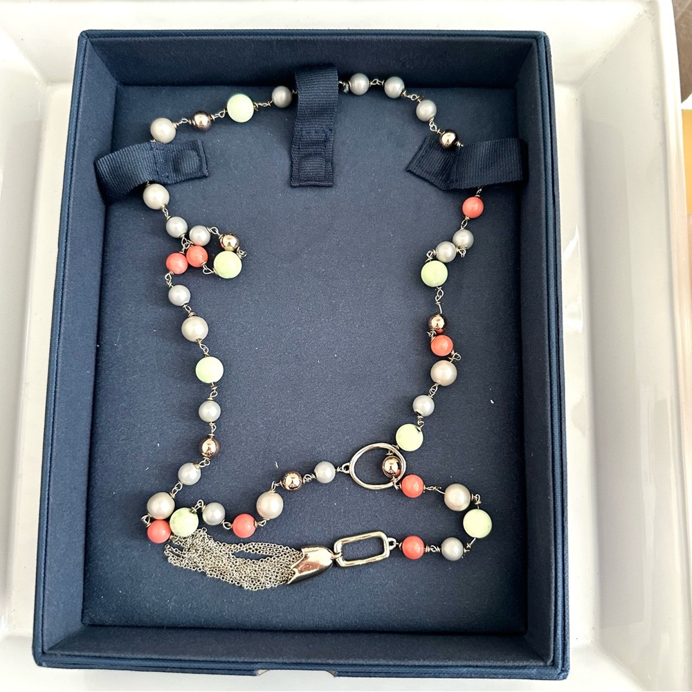 ALEXIS BITTAR Beaded Lariat Tassel Necklace - Picture 10 of 12